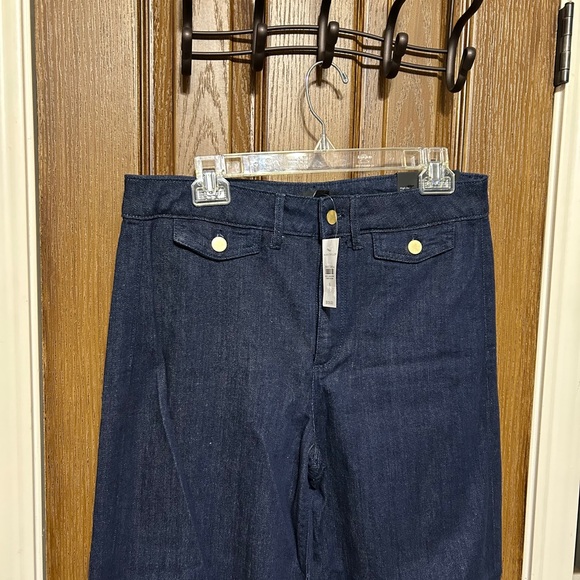 Ann Taylor Trouser High Rise Classic Blue Denim Jeans - Picture 2 of 9